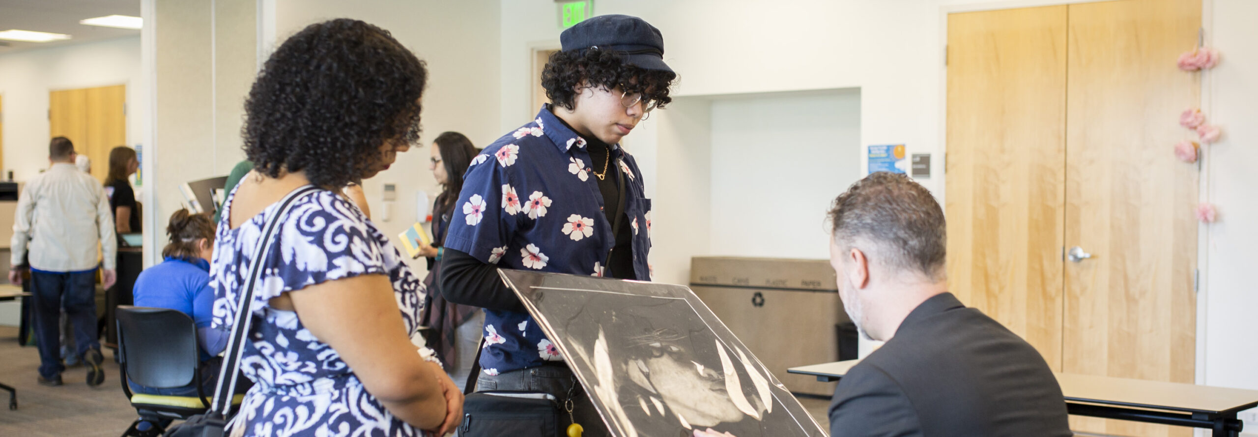 Students from around the world visit Ringling College to attend National Portfolio Day that showcases over 40 accredited art and design schools across the nation on January 22, 2023 in Sarasota, FL.